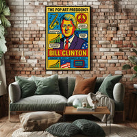 Bill Clinton The Pop Art Presidency Poster