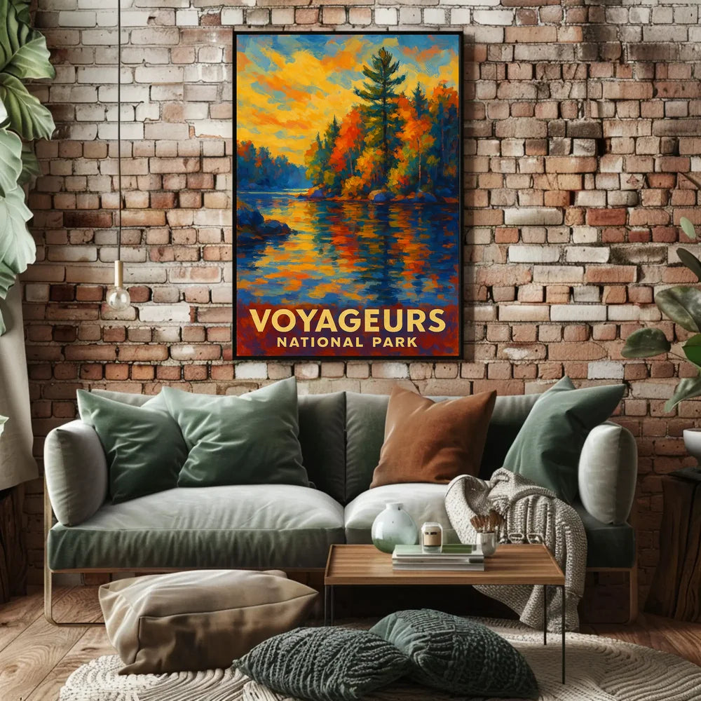 Abstract Voyageurs Poster Minimalist Travel Wall Art Home