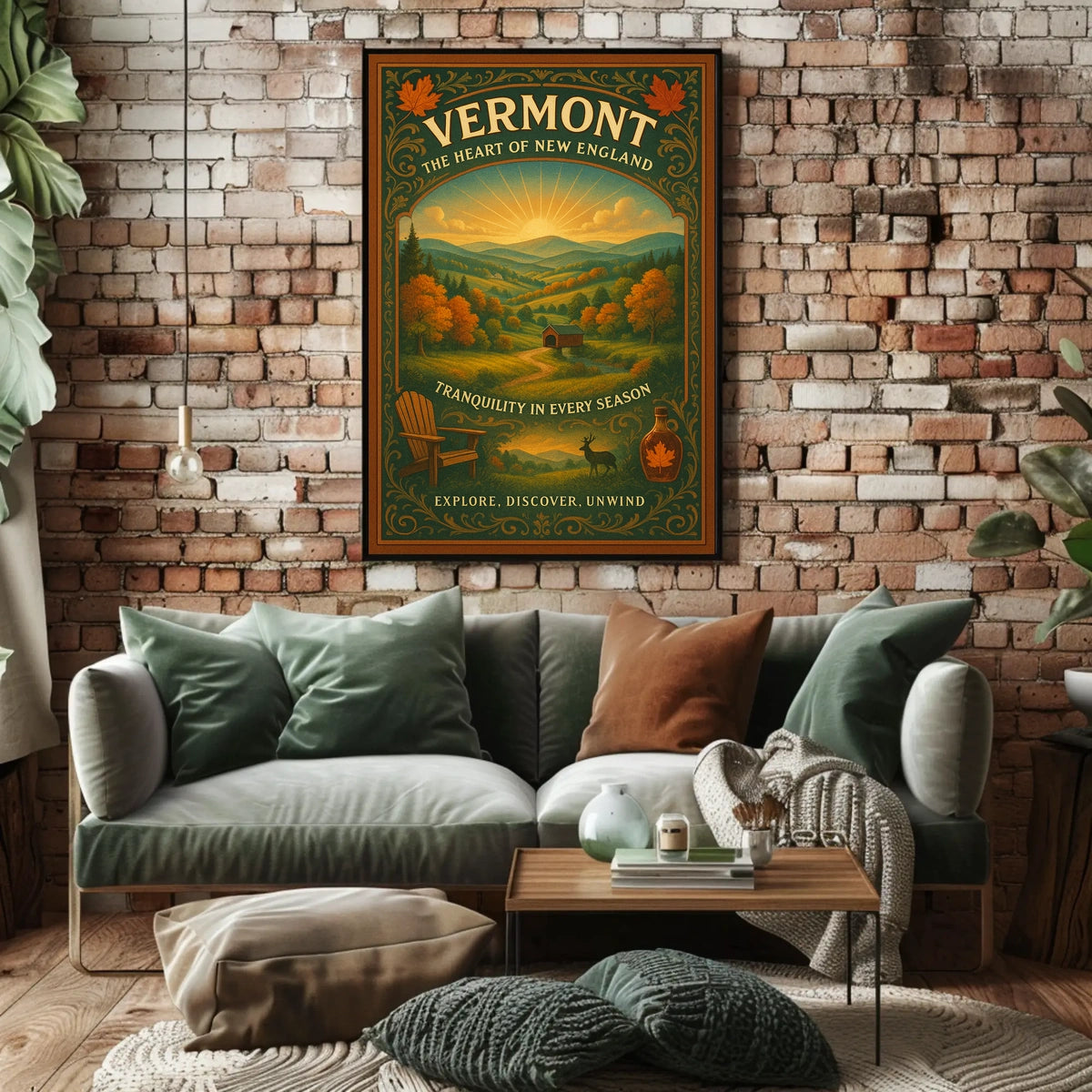 Vermont The Heart of New England Poster