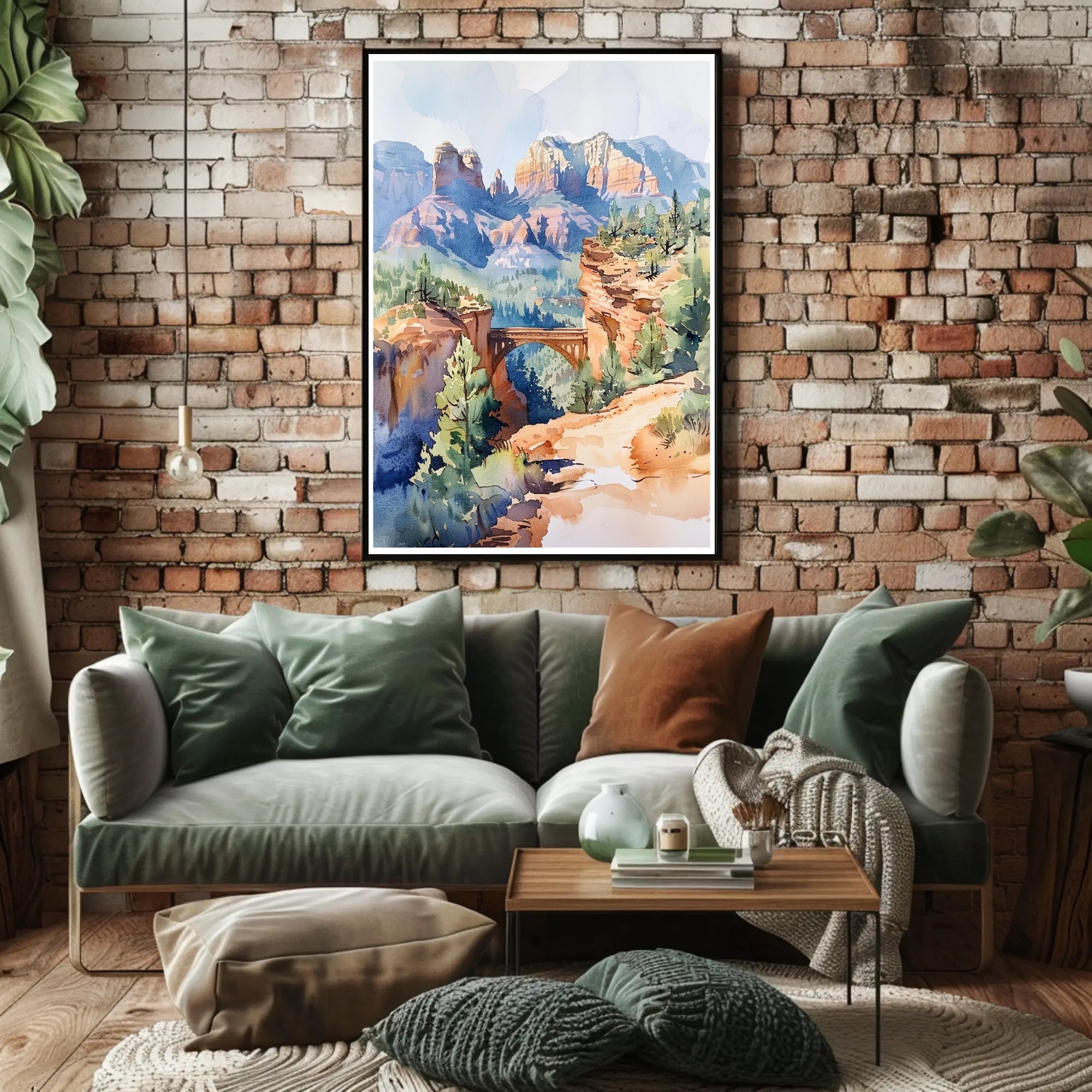 Serene Mountain Landscape Poster PosterGoat