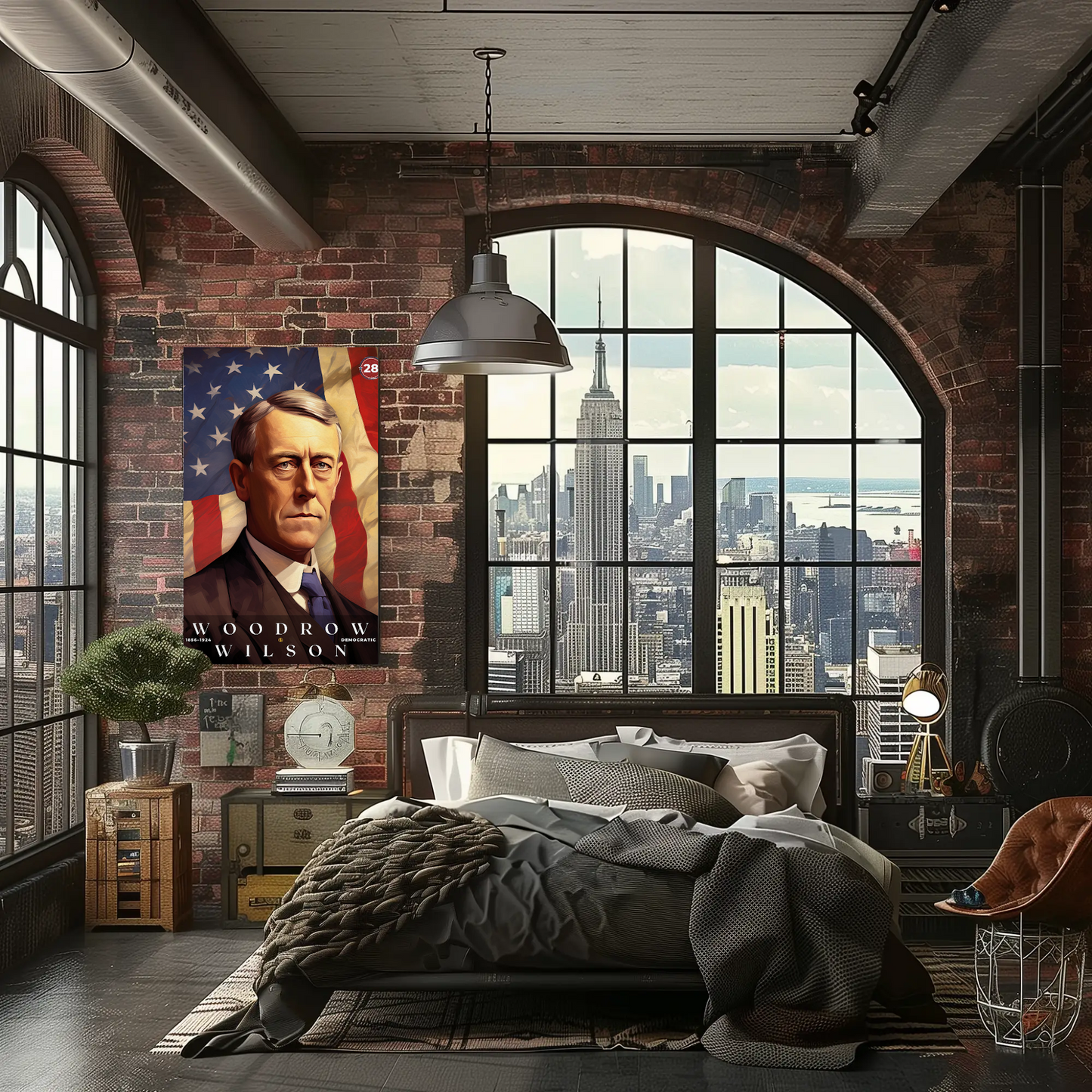Woodrow Wilson 28th President Of The United States Portrait