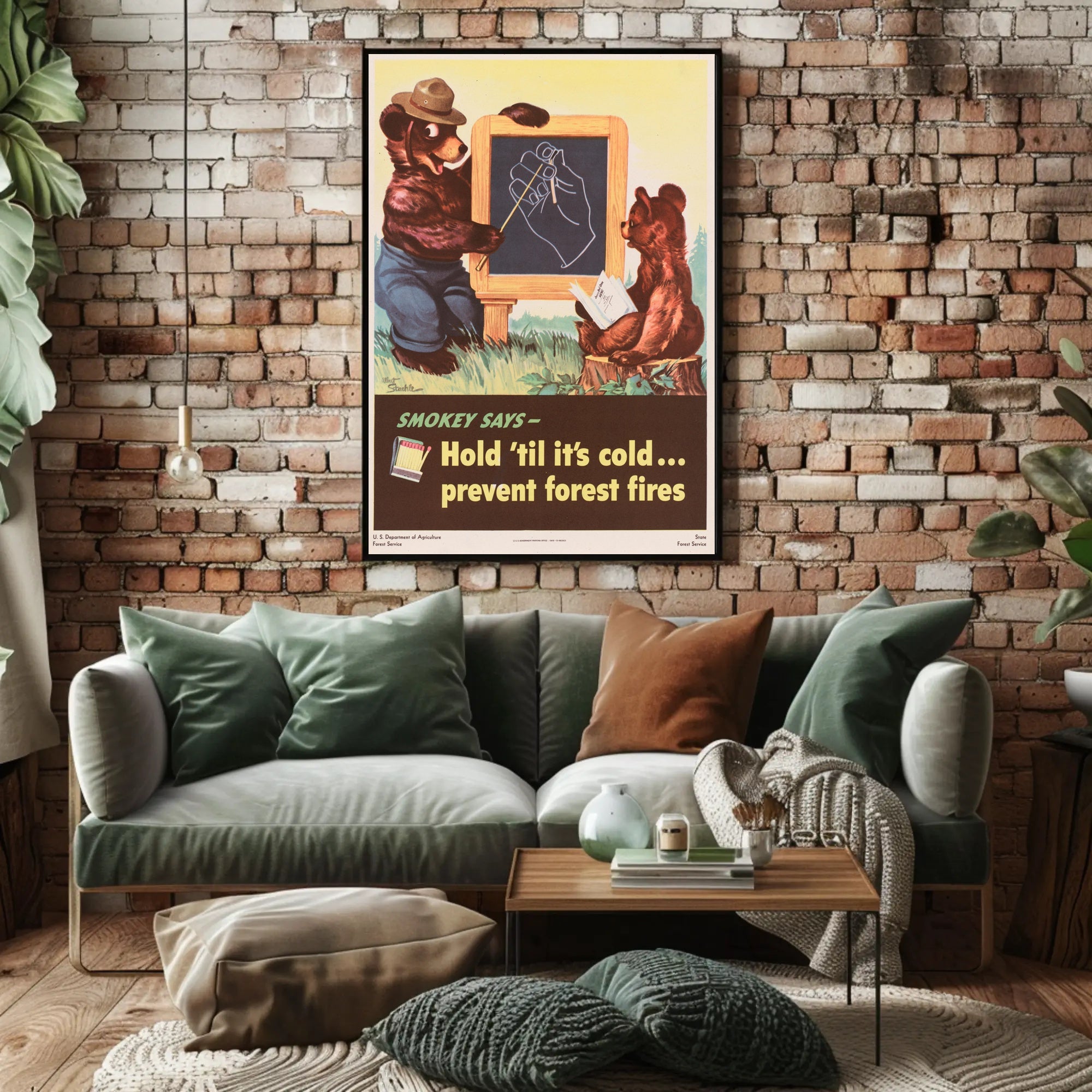 Smokey Bear's Fire Safety Reminder Poster PosterGoat