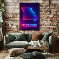 Neon Missouri Poster