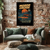 The Motor Cruise Vintage Car Urban or Cityscape Poster
