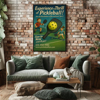 Experience the Thrill of Pickleball Poster