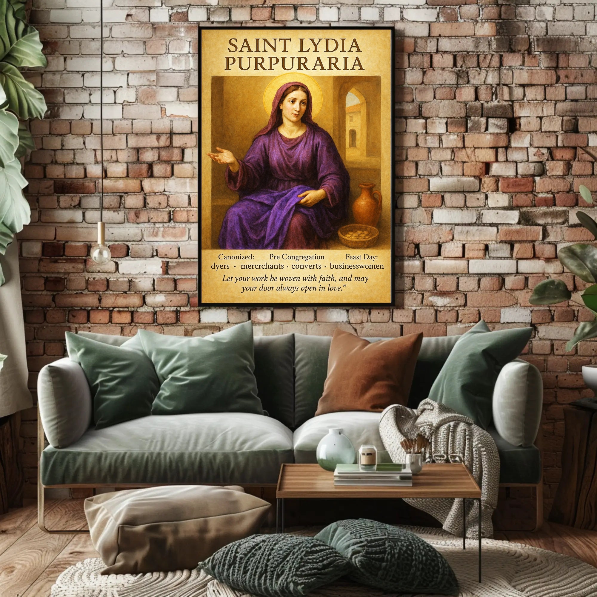 Saint Lydia Purpuraria Poster PosterGoat