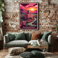Pasadena Sunset Poster