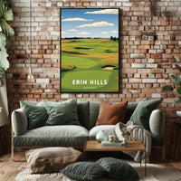 Erin Hills Golf Course Landscape Sports Poster