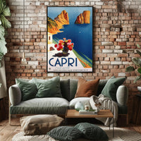 Capri Isola del Sole Travel Poster PosterGoat