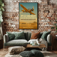 Ryan PT-22 Historic Aircraft WWII Poster