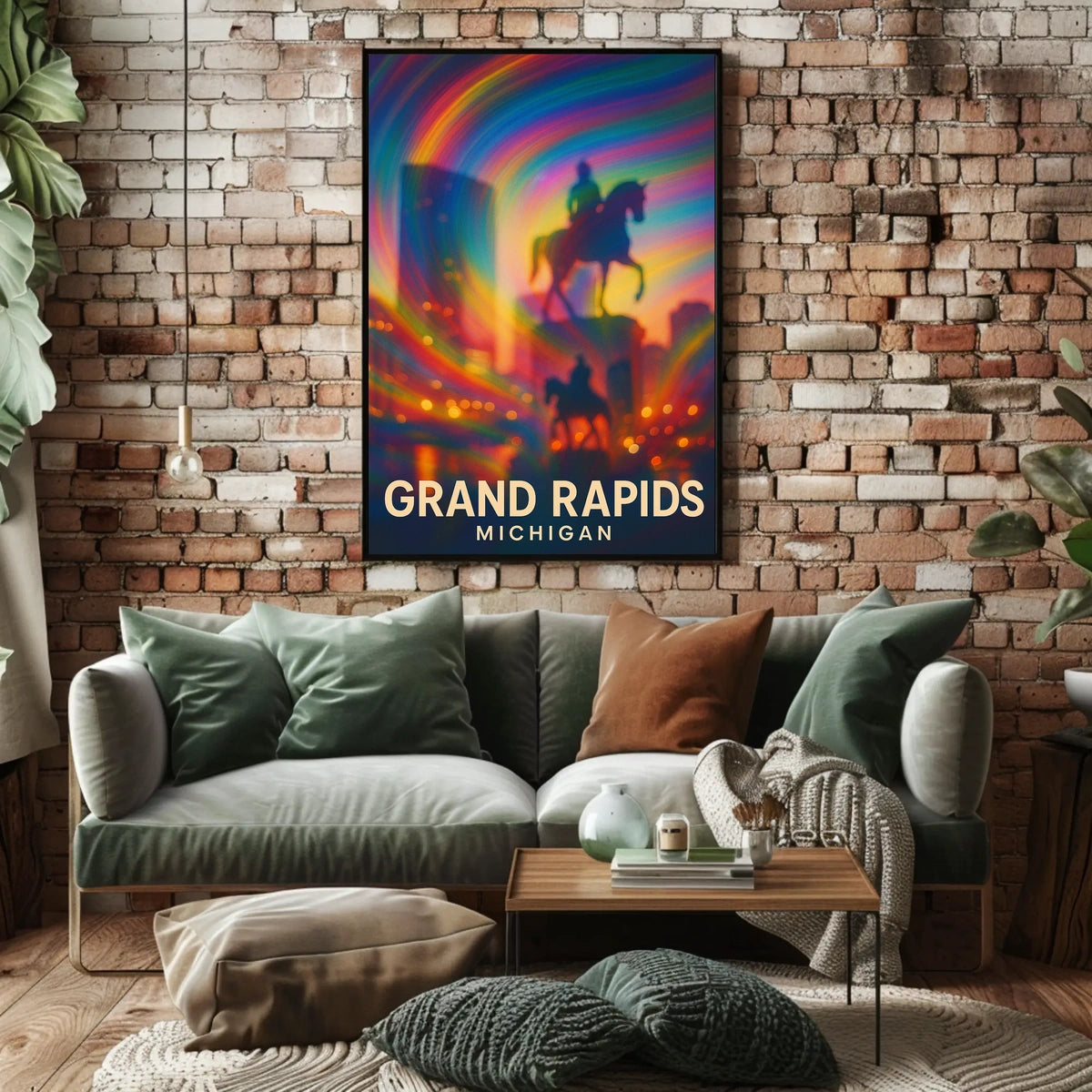 Grand Rapids Michigan Scenic Travel Photography Poster