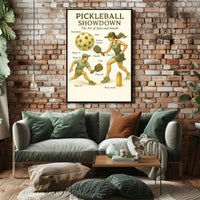 Pickleball Showdown Poster PosterGoat