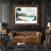 Serene Coastal Landscape Travel Poster