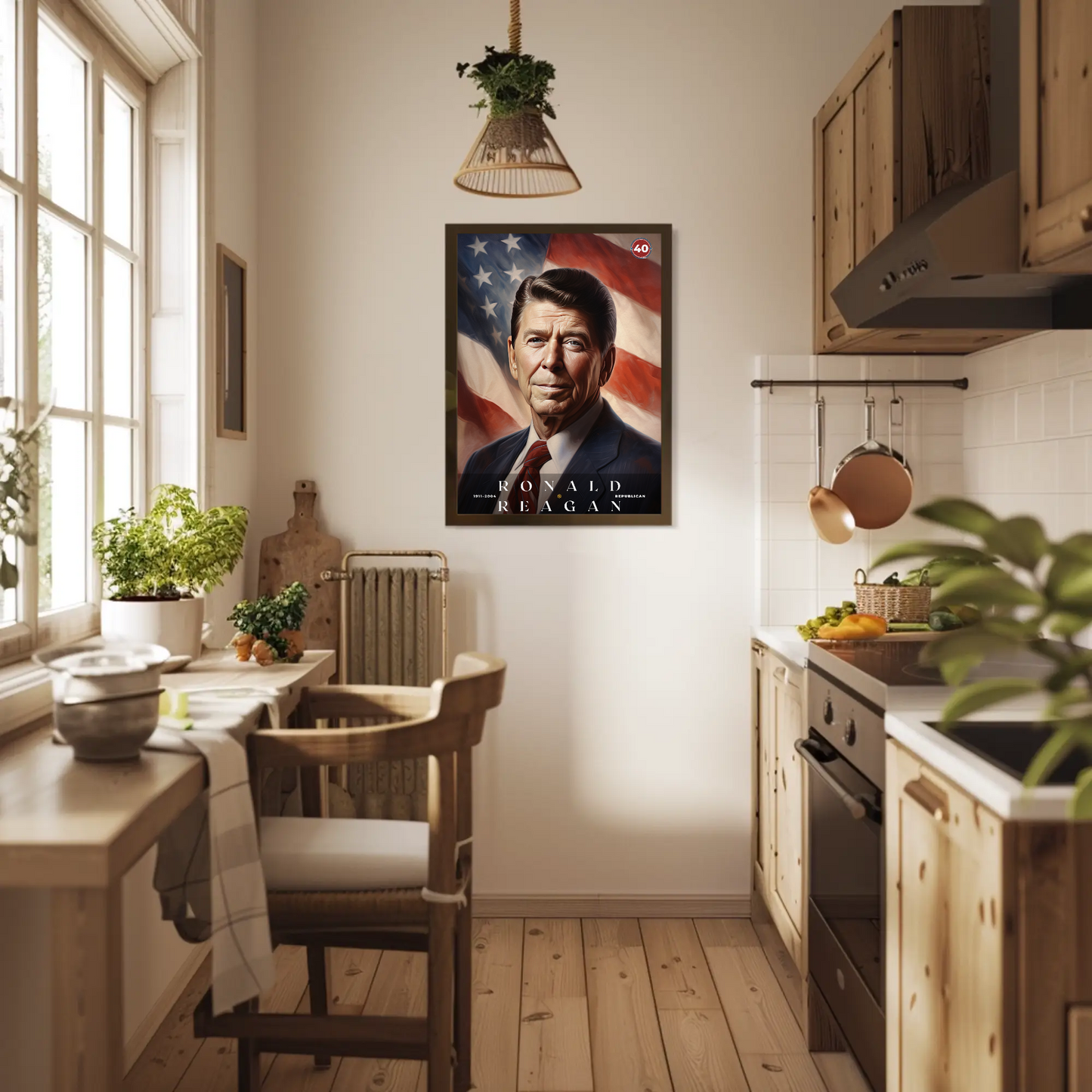 Ronald Reagan 40th President Of The United States Portrait