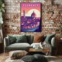 Florence Cathedral In Vibrant Colors: Poster