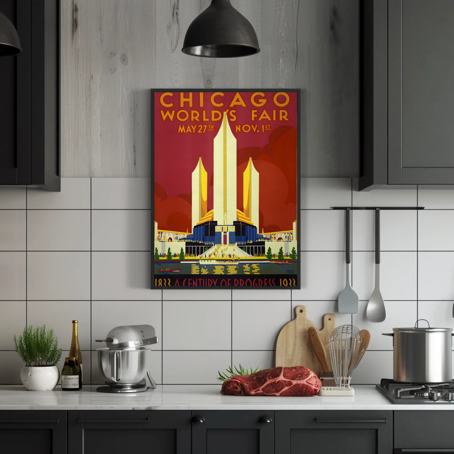 Chicago World's Fair Vintage Poster