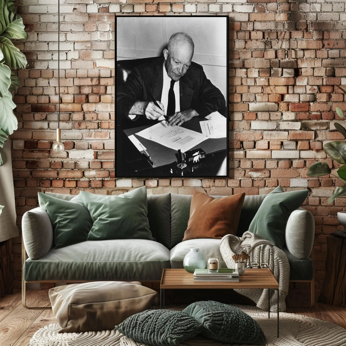 Candid Working Portrait – Dwight D. Eisenhower Poster