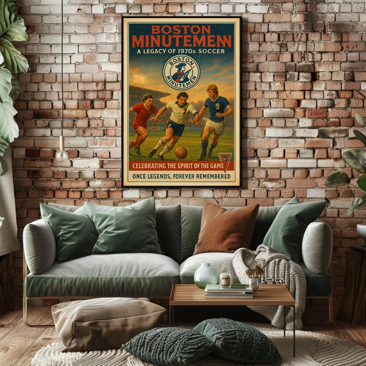 Boston Minutemen A Legacy of 1970s Soccer Poster