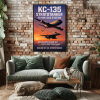 KC-135 Stratotanker Flying Gas Station Poster PosterGoat