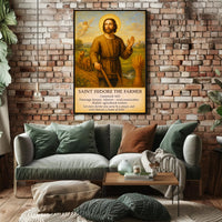 Saint Isidore the Farmer Poster PosterGoat