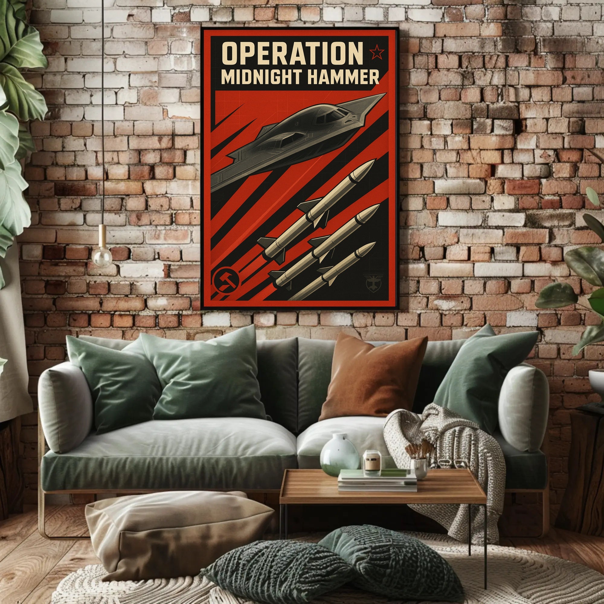 Cold War Stealth Bomber Soviet Propaganda Poster PosterGoat