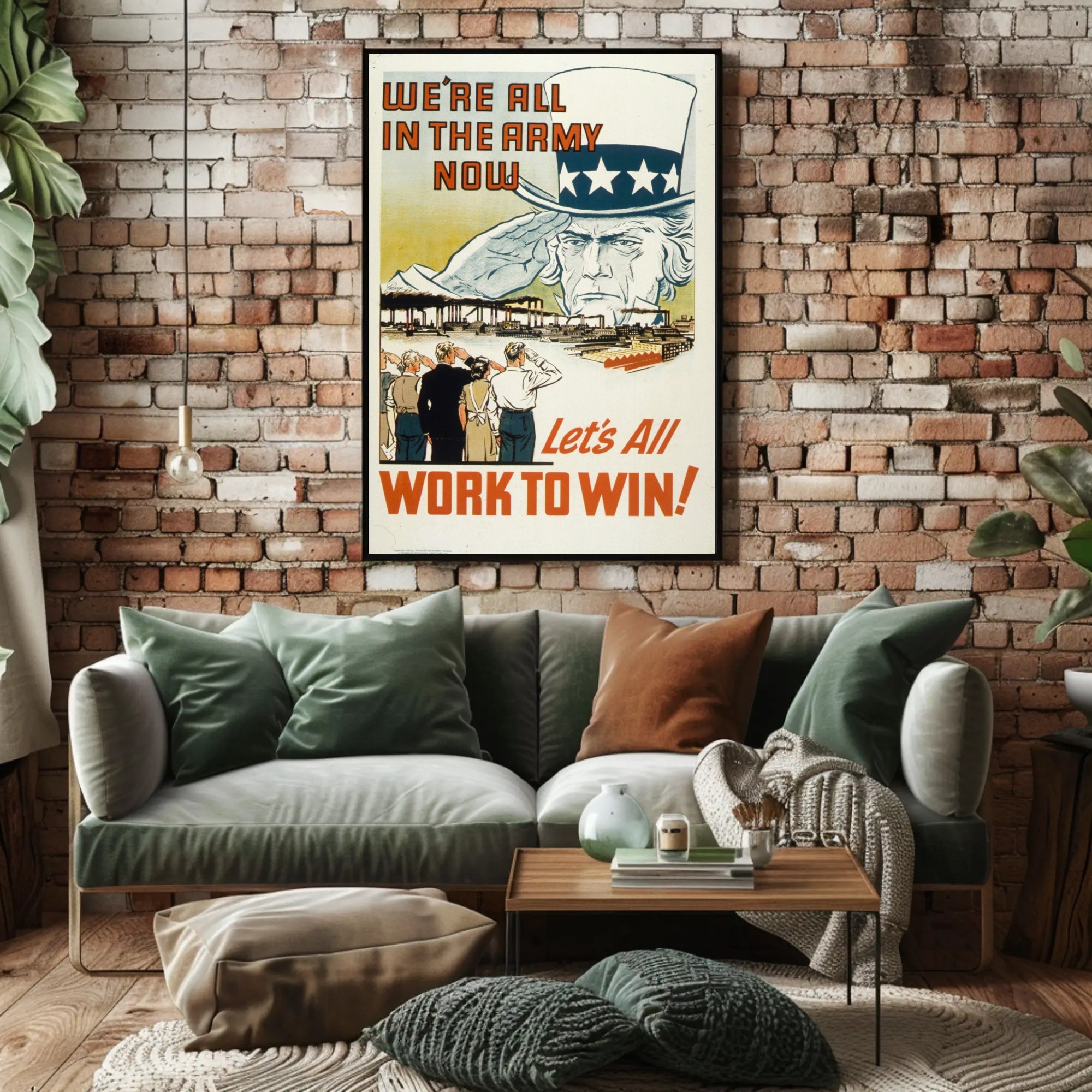 Unity on the Home Front WWII Poster