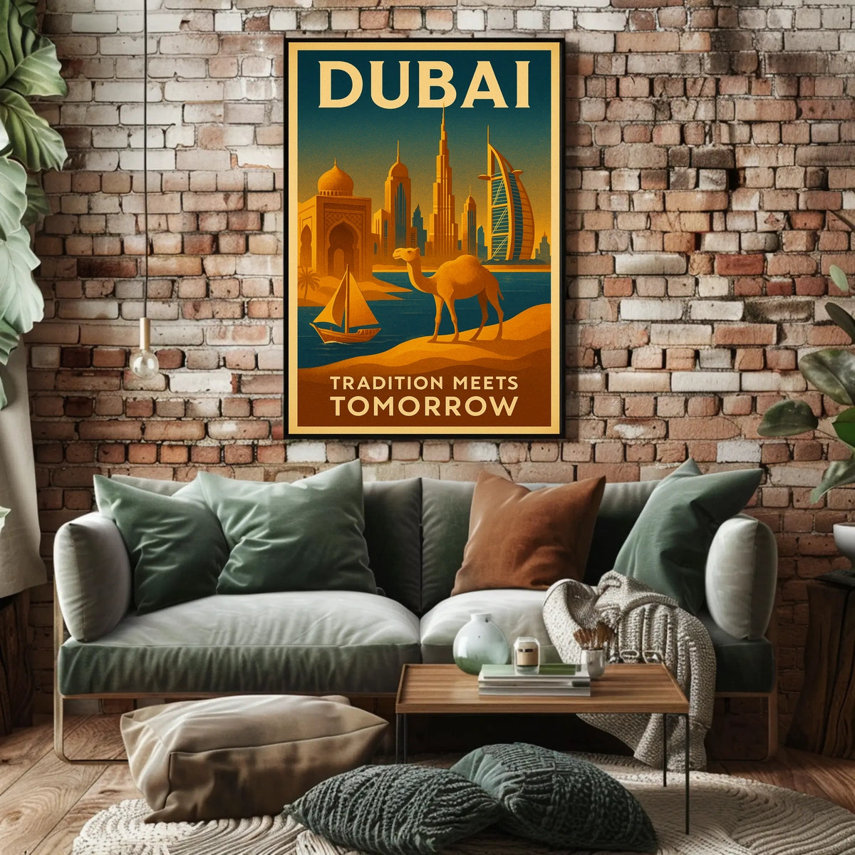Dubai Skyline Poster Where Tradition Meets Tomorrow Decor