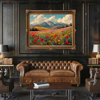 Serene Mountain Meadow Poster