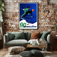 Dartmouth Skiway Vintage Sports Poster PosterGoat