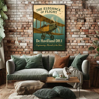 The Elegance of Flight De Havilland DH.1 Poster