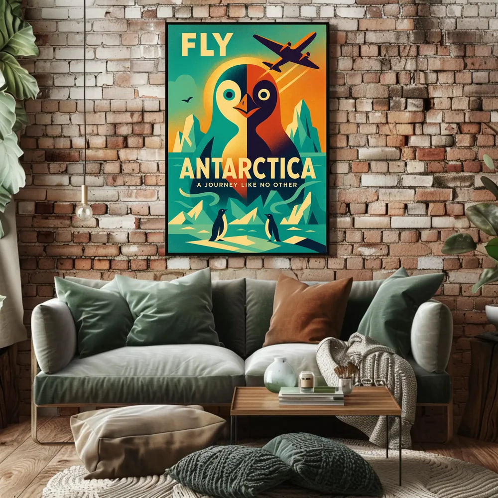 Antarctic Adventure Vintage Travel Art Poster PosterGoat