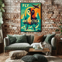 Antarctic Adventure Vintage Travel Art Poster PosterGoat