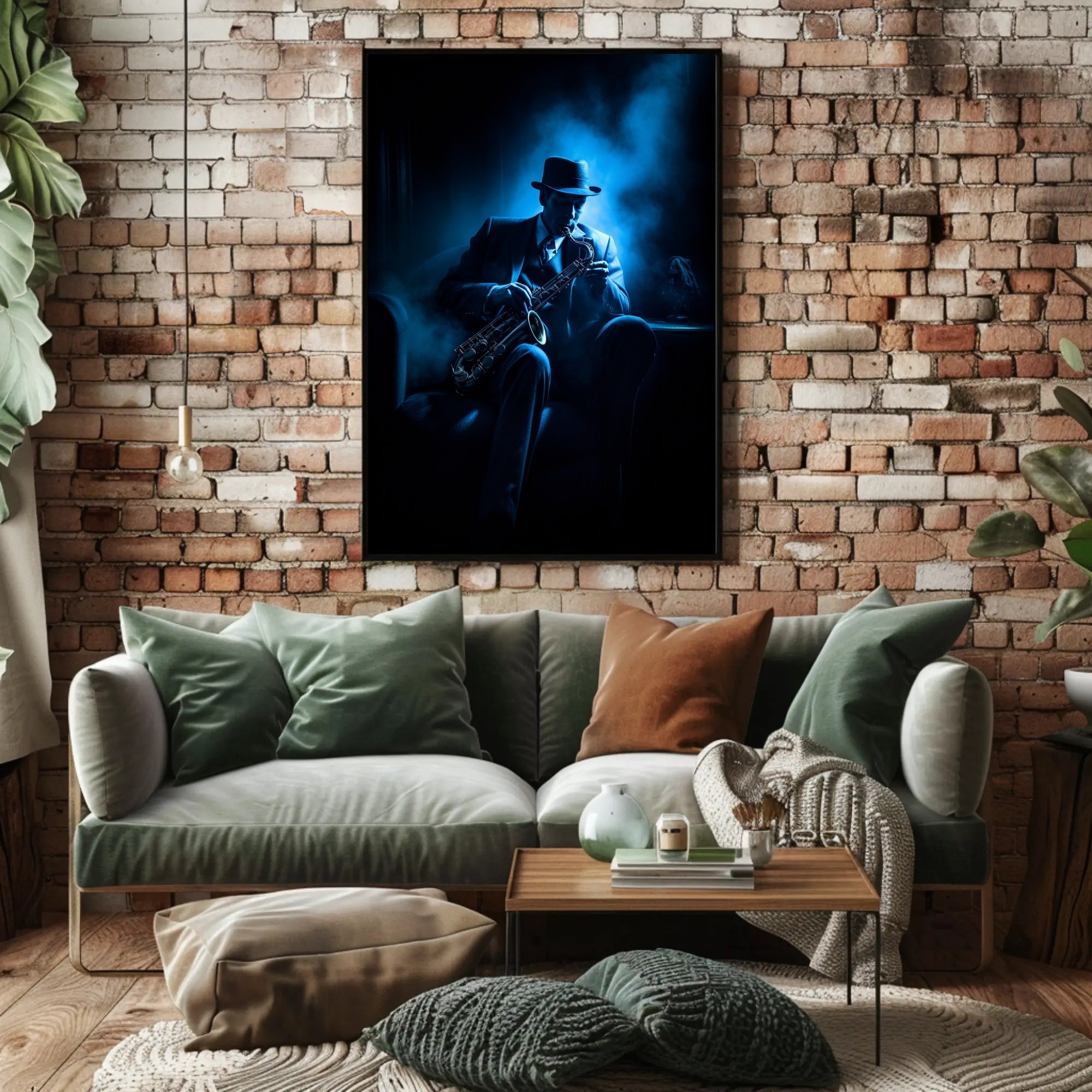 Saxophone in the Shadows Poster