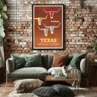 Texas Travel Poster PosterGoat