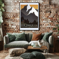 Montana Scenic Vista Vintage Travel Advertisement Travel Poster