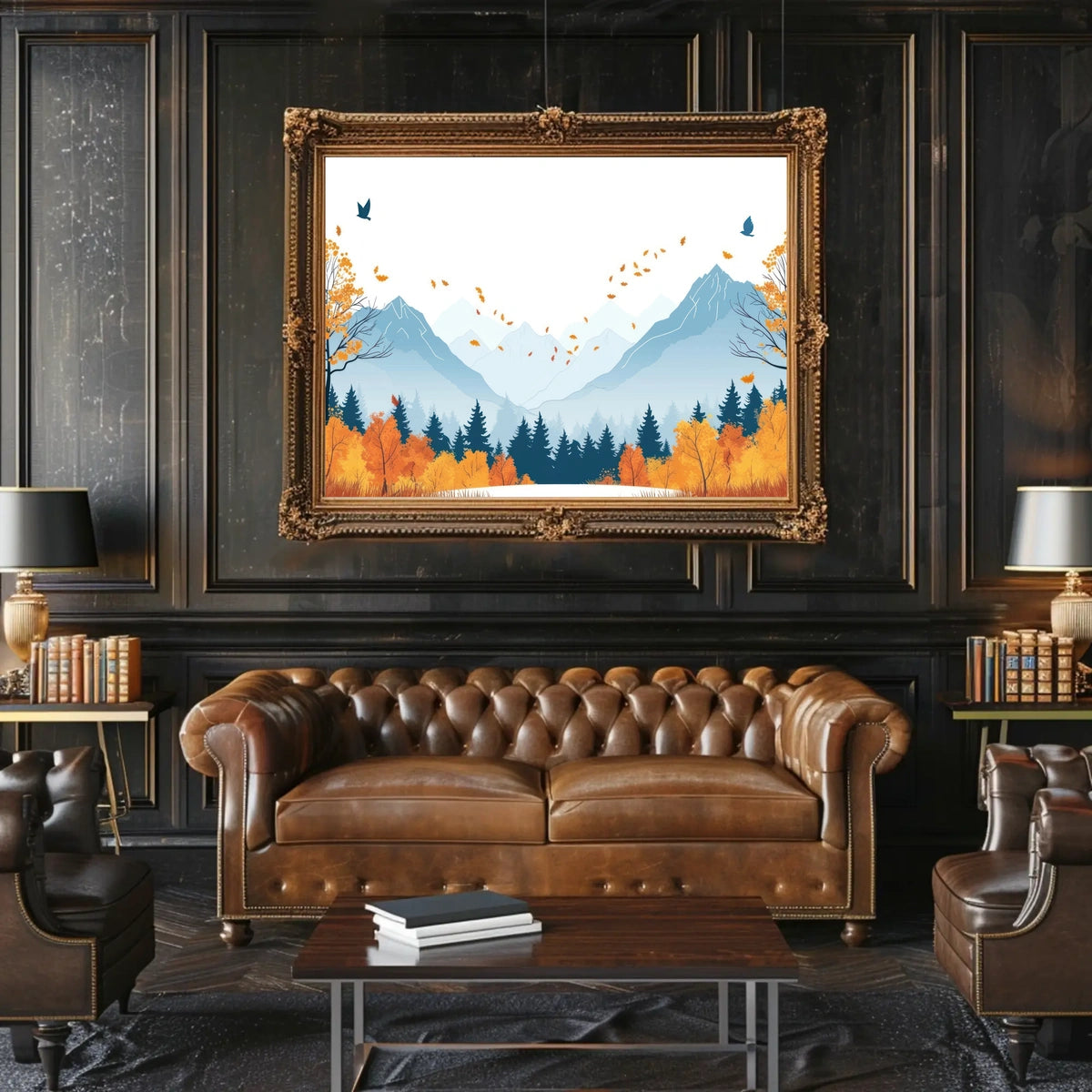 Autumn Mountain Landscape Poster