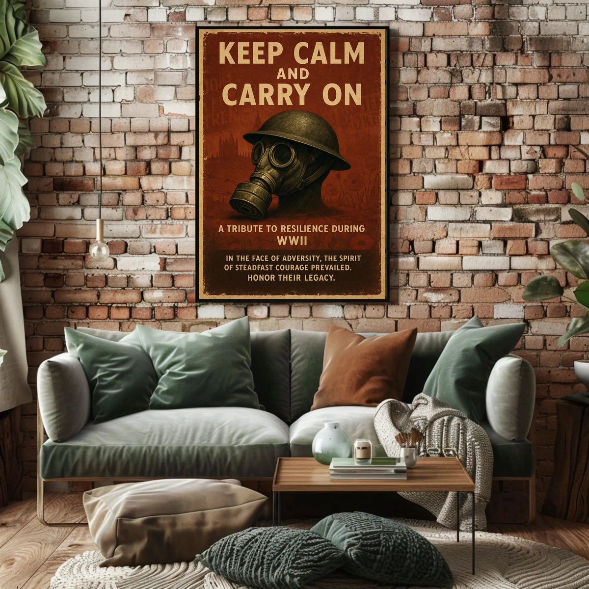 Keep Calm And Carry On Tribute To Wwii Poster