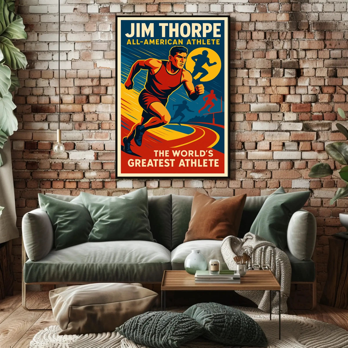 Jim Thorpe All-American Athlete Poster