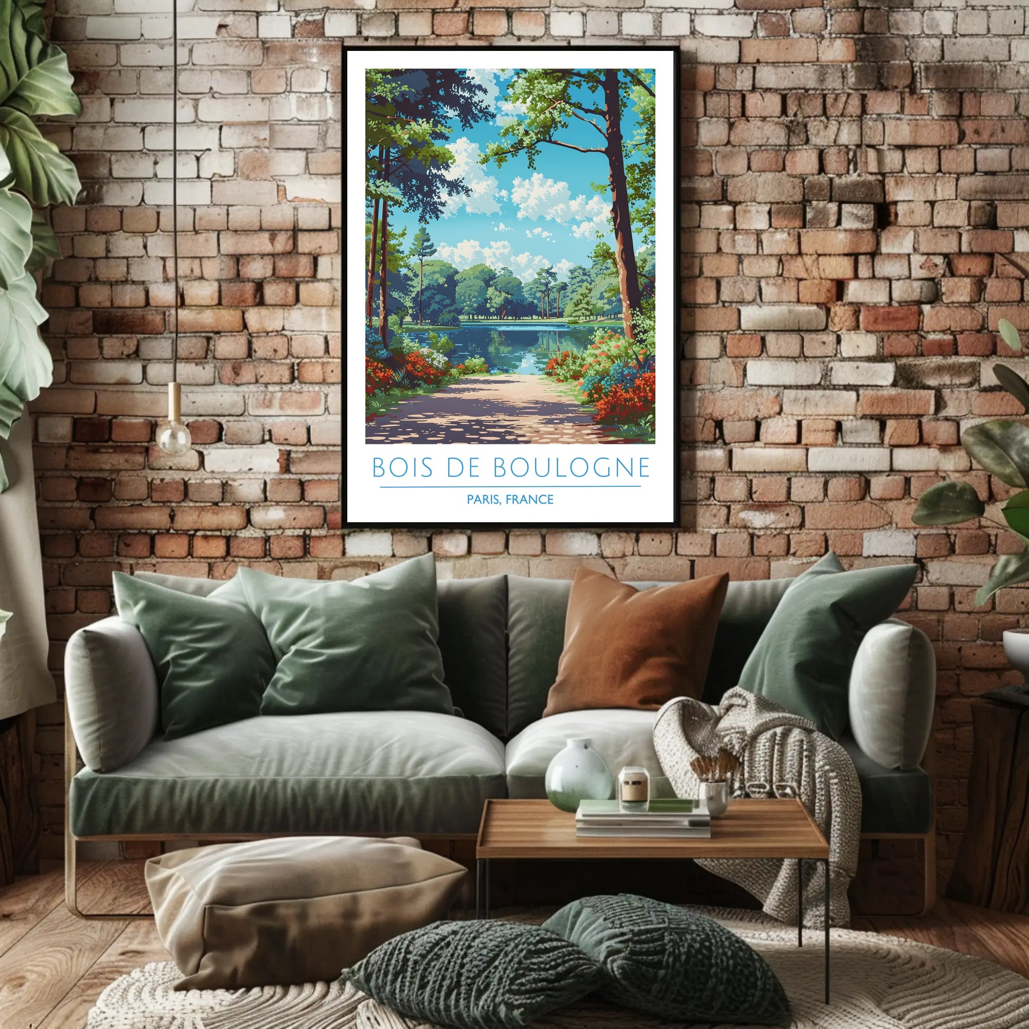 Scenic View of Bois de Boulogne Poster