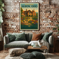 Explore Akron, Ohio Poster