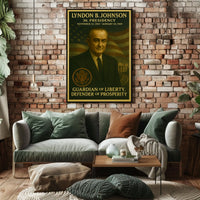 Lyndon B. Johnson Presidential Era Historical or Presidential Poster