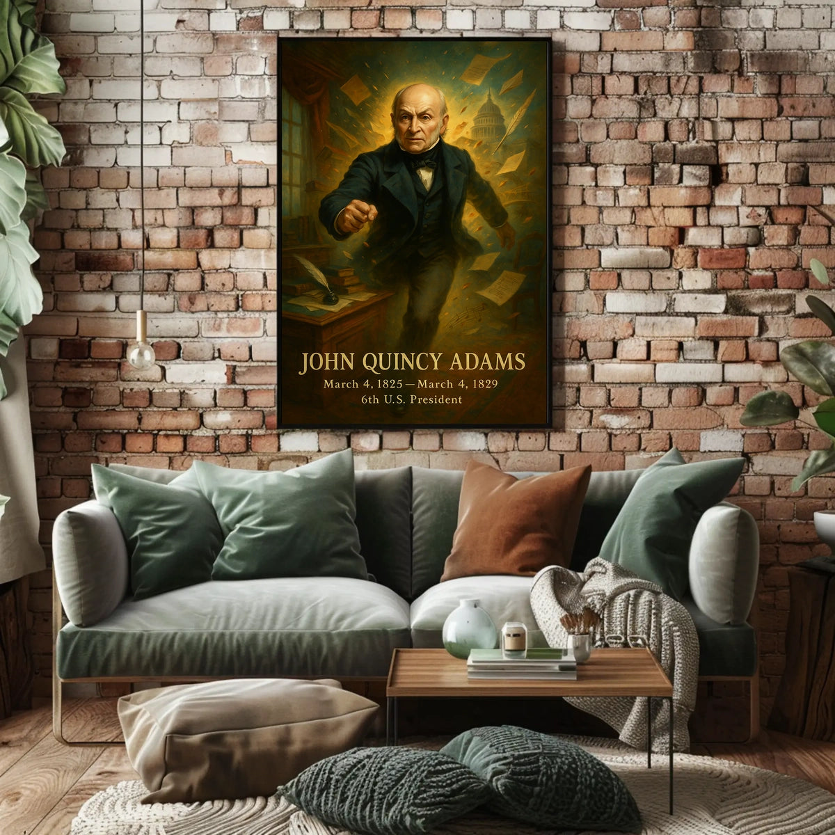 John Quincy Adams Patriotic Historical or Presidential Poster