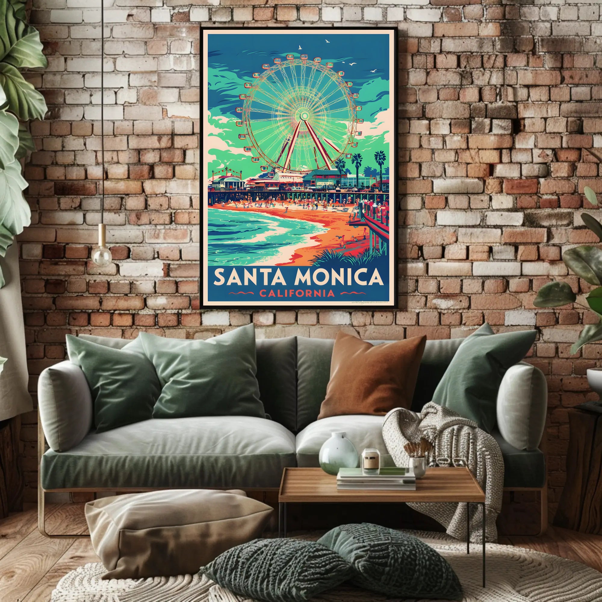 Santa Monica Vibes Poster