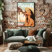 Beach Fashion Collection Poster PosterGoat