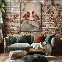 Winter Cardinals Poster
