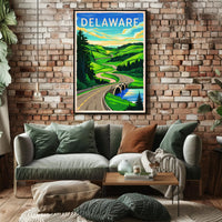 Scenic Delaware Roadway Poster