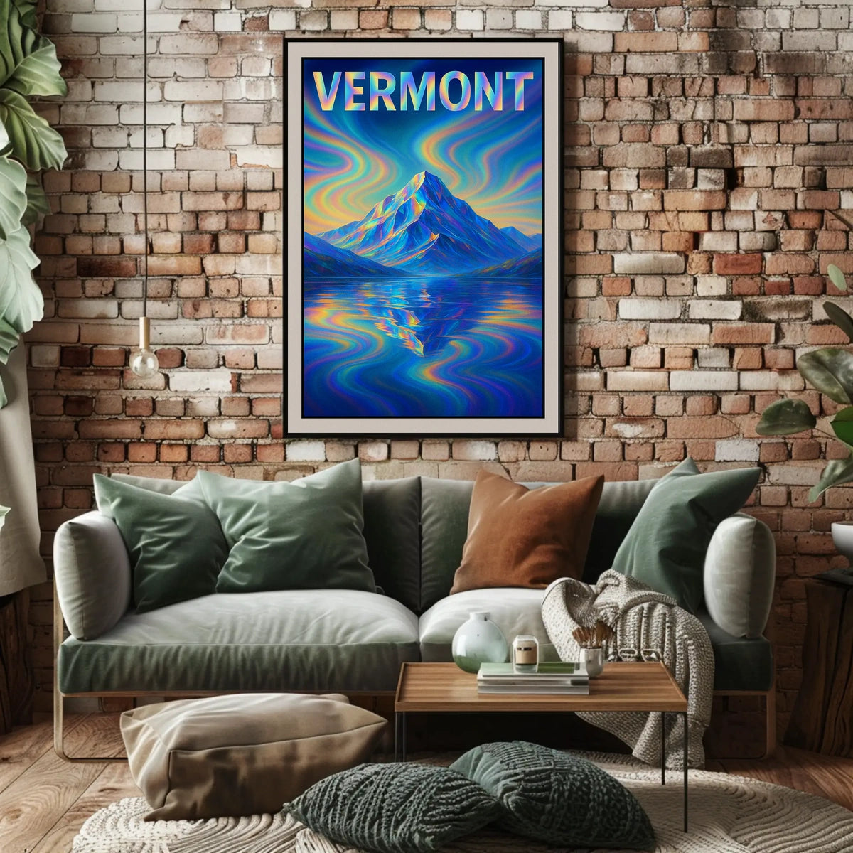 Vermont Mountain Reflection Poster