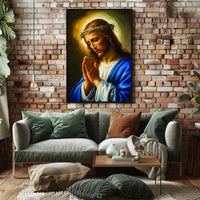 The Prayerful Savior Poster