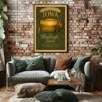 Iowa The Hawkeye State Poster