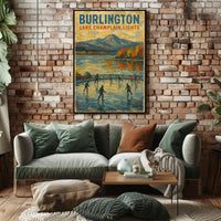Burlington Lake Champlain Lights Poster